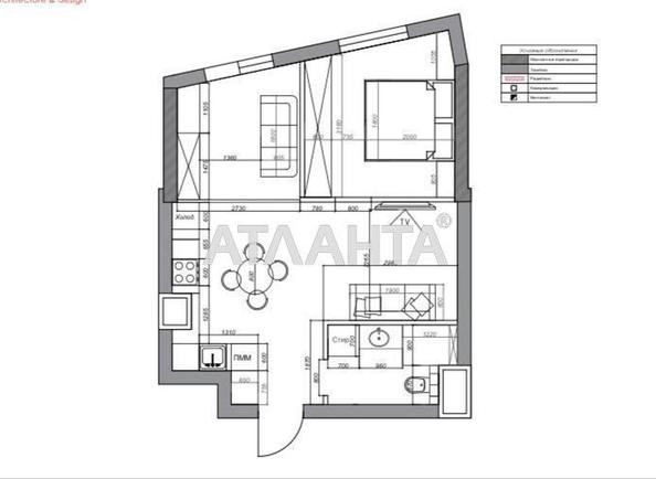 2-кімнатна квартира за адресою вул. Чубаївська (площа 47,7 м²) - Atlanta.ua - фото 14