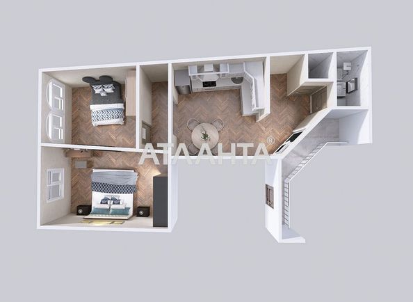 2-кімнатна квартира за адресою Замарстинівська вул. (площа 55,3 м²) - Atlanta.ua - фото 17