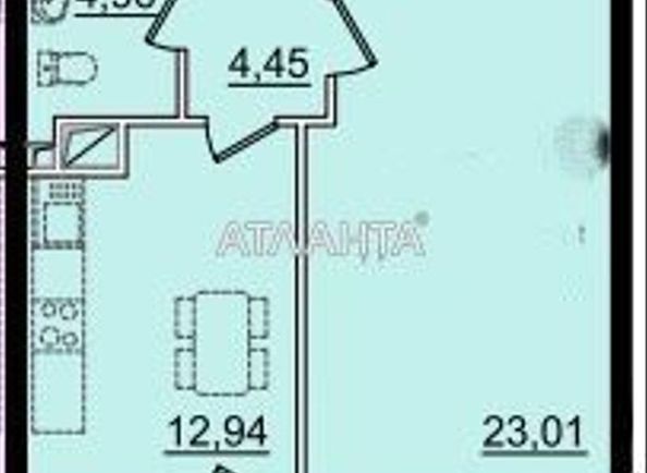 1-комнатная квартира по адресу ул. Сахарова (площадь 46,4 м²) - Atlanta.ua - фото 5