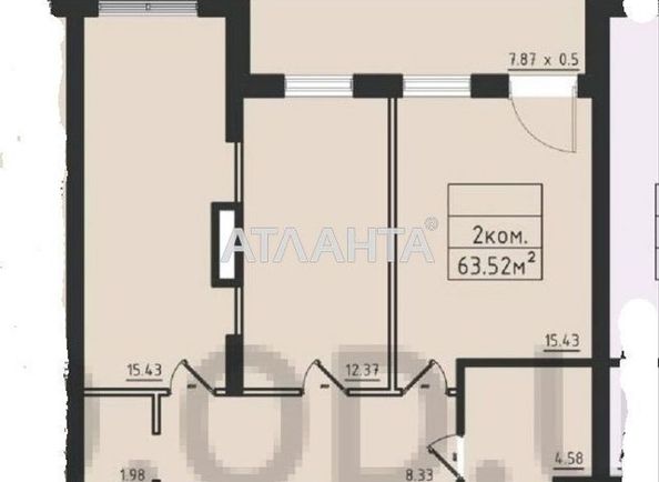 2-rooms apartment apartment by the address st. Dacha Kovalevskogo Amundsena (area 64 m²) - Atlanta.ua - photo 12
