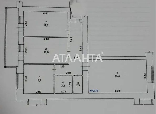 3-кімнатна квартира за адресою вул. Келецька (площа 71 м²) - Atlanta.ua - фото 11