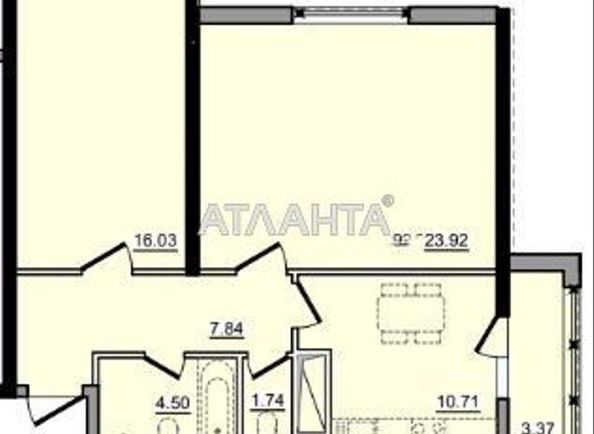 2-кімнатна квартира за адресою вул. Сахарова (площа 67,6 м²) - Atlanta.ua - фото 3