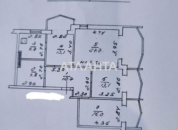 Багатокімнатна квартира за адресою Добровольського пр. (площа 98,1 м²) - Atlanta.ua - фото 16