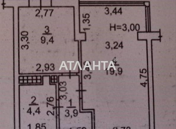1-room apartment apartment by the address st. Bocharova gen (area 38,2 m²) - Atlanta.ua - photo 4