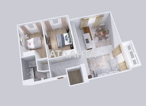 3-rooms apartment apartment by the address st. Zhemchuzhnaya (area 87,5 m²) - Atlanta.ua - photo 17