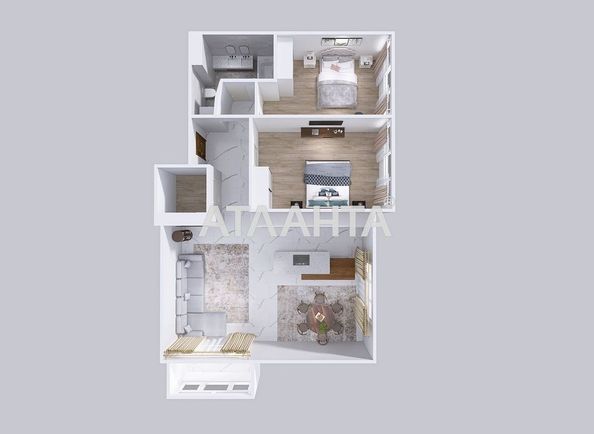 3-rooms apartment apartment by the address st. Zhemchuzhnaya (area 87,5 m²) - Atlanta.ua - photo 19