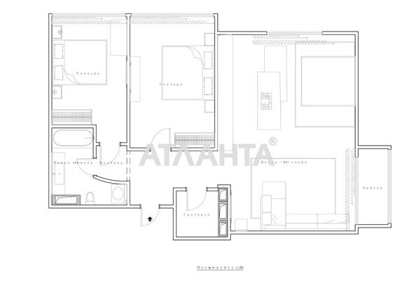 3-rooms apartment apartment by the address st. Zhemchuzhnaya (area 87,5 m²) - Atlanta.ua - photo 20