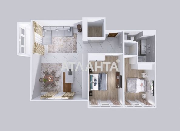 3-rooms apartment apartment by the address st. Zhemchuzhnaya (area 87,5 m²) - Atlanta.ua - photo 21