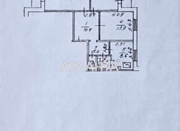 3-комнатная квартира по адресу ул. Ивасюка Владимира пр-т (площадь 71,9 м²) - Atlanta.ua - фото 19