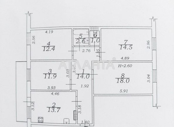 4+-rooms apartment apartment by the address st. Makhachkalinskaya (area 90 m²) - Atlanta.ua - photo 17