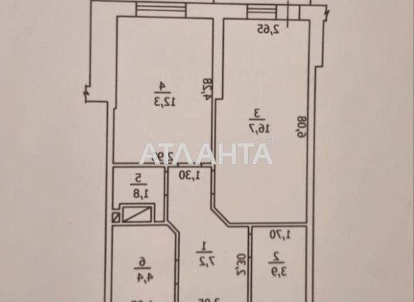 1-room apartment apartment by the address st. Zhabotinskogo Proletarskaya (area 47,4 m²) - Atlanta.ua - photo 3