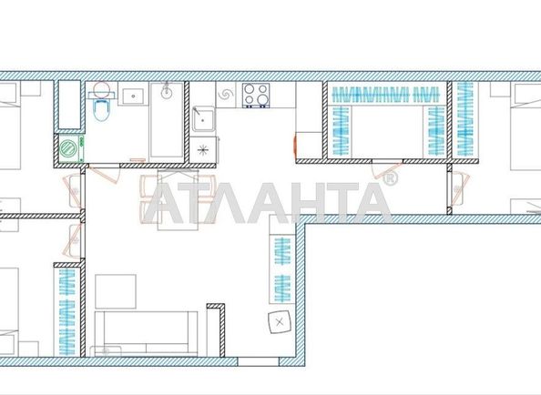 3-rooms apartment apartment by the address st. Zhemchuzhnaya (area 74,5 m²) - Atlanta.ua - photo 20