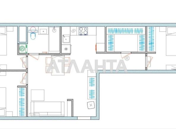 3-кімнатна квартира за адресою вул. Перлинна (площа 74,5 м²) - Atlanta.ua - фото 19