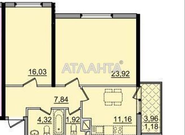 2-кімнатна квартира за адресою вул. Сахарова (площа 66 м²) - Atlanta.ua - фото 2