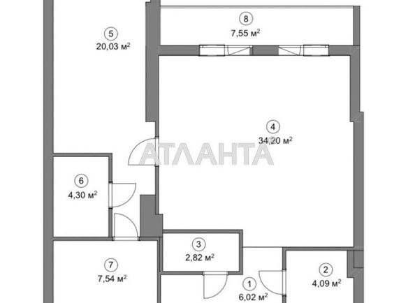 2-кімнатна квартира за адресою вул. Генуезька (площа 86 м²) - Atlanta.ua - фото 18