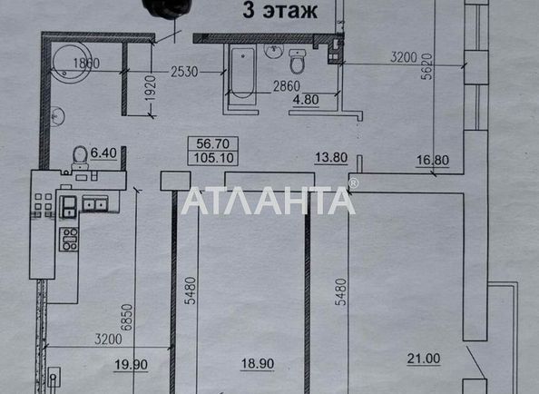 3-rooms apartment apartment by the address st. Litvaka Borisa Zaslavskogo (area 105,8 m²) - Atlanta.ua - photo 2