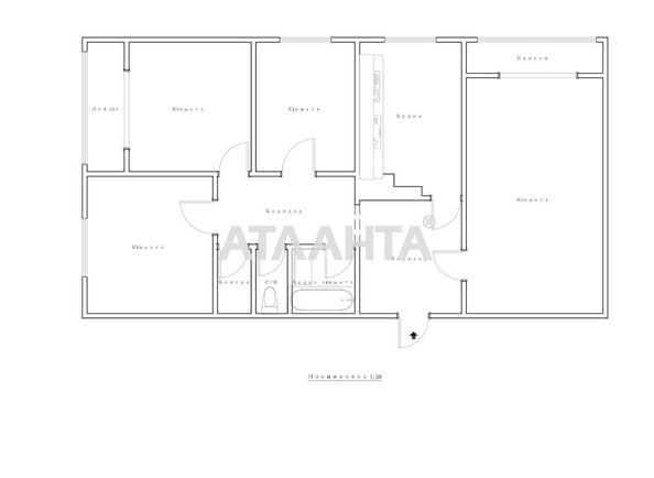 4+-rooms apartment apartment by the address st. Kolomyyskaya ul (area 79,1 m²) - Atlanta.ua - photo 23