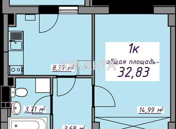 1-room apartment apartment by the address st. Massiv 10 (area 32,6 m²) - Atlanta.ua - photo 6