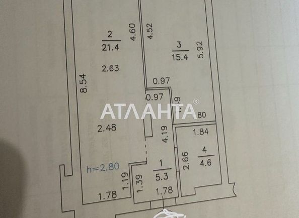 1-room apartment apartment by the address st. Kulparkovskaya ul (area 47,3 m²) - Atlanta.ua - photo 11