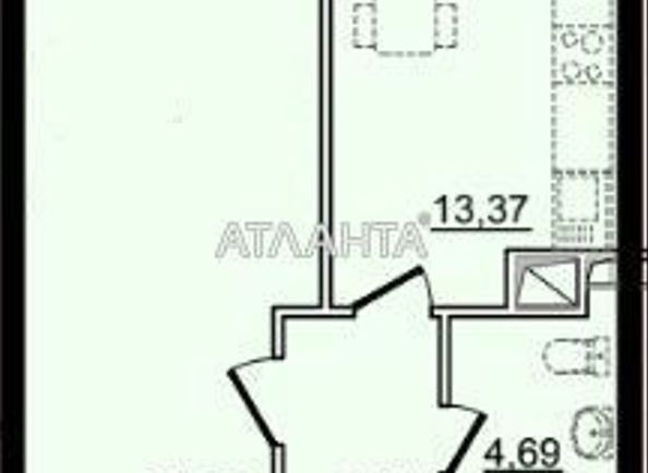 1-room apartment apartment by the address st. Sakharova (area 43,3 m²) - Atlanta.ua - photo 6