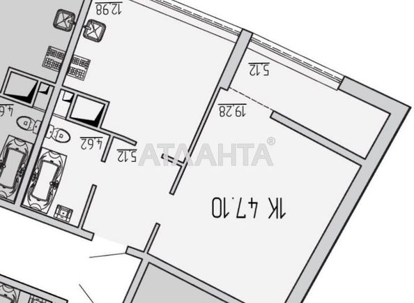 1-кімнатна квартира за адресою вул. Каманіна (площа 47 м²) - Atlanta.ua - фото 5