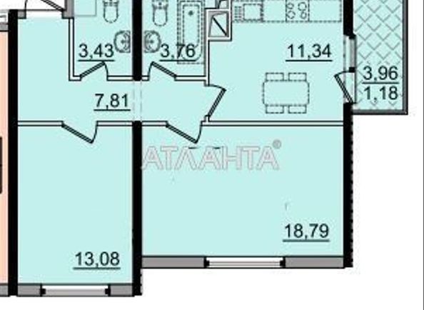2-кімнатна квартира за адресою вул. Сахарова (площа 59,1 м²) - Atlanta.ua - фото 3