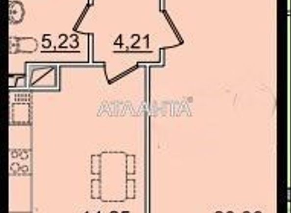 1-room apartment apartment by the address st. Sakharova (area 43,3 m²) - Atlanta.ua - photo 6