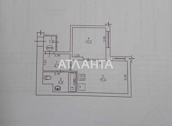 1-кімнатна квартира за адресою Європейського Союзу просп. (площа 35,5 м²) - Atlanta.ua - фото 10