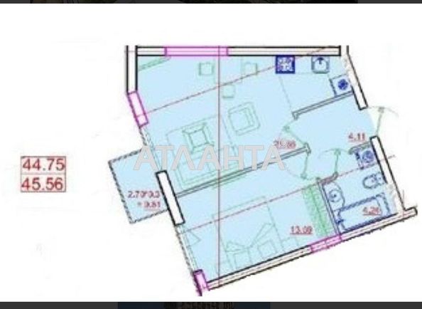 1-room apartment apartment by the address st. Primorskaya Suvorova (area 51,9 m²) - Atlanta.ua - photo 7