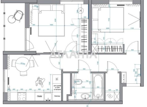 2-комнатная квартира по адресу ул. Краснова (площадь 52 м²) - Atlanta.ua - фото 18
