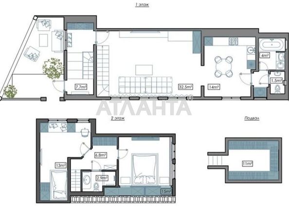 3-кімнатна квартира за адресою Обсерваторний пров. (площа 111 м²) - Atlanta.ua - фото 14