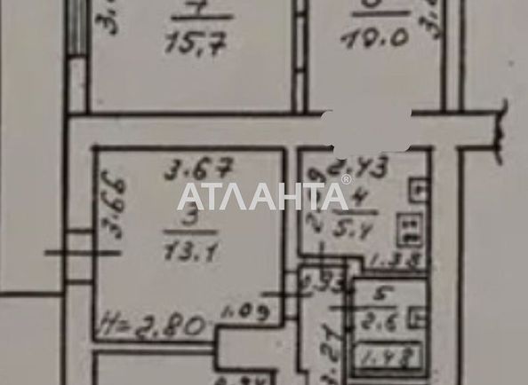 3-кімнатна квартира за адресою вул. Шилова (площа 77,1 м²) - Atlanta.ua - фото 17