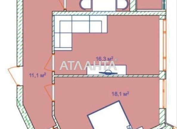 2-rooms apartment apartment by the address st. Fontanskaya dor Perekopskoy Divizii (area 66 m²) - Atlanta.ua - photo 2