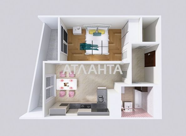 1-room apartment apartment by the address st. Sonyashnikova (area 41,0 m²) - Atlanta.ua - photo 17