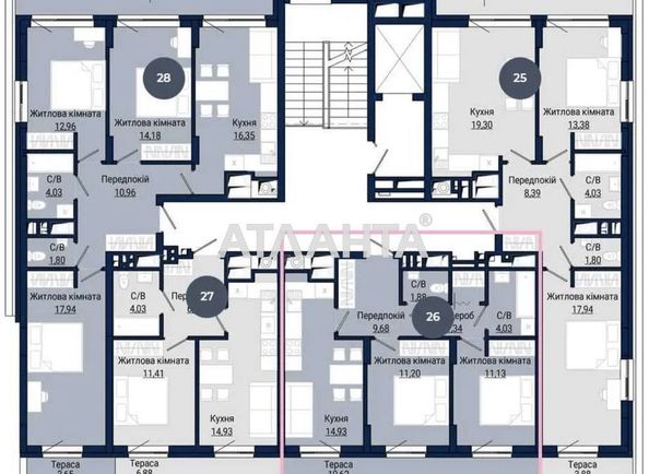 2-rooms apartment apartment by the address st. Knyagini Olgi ul (area 57,4 m²) - Atlanta.ua - photo 4