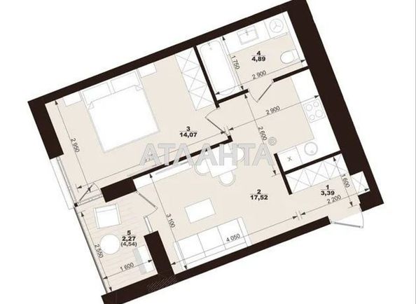 1-room apartment apartment by the address st. Kitayskaya ul (area 42,6 m²) - Atlanta.ua - photo 7