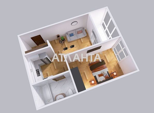 1-room apartment apartment by the address st. Kitayskaya ul (area 42,6 m²) - Atlanta.ua - photo 14