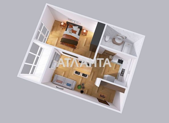 1-room apartment apartment by the address st. Kitayskaya ul (area 42,6 m²) - Atlanta.ua - photo 15