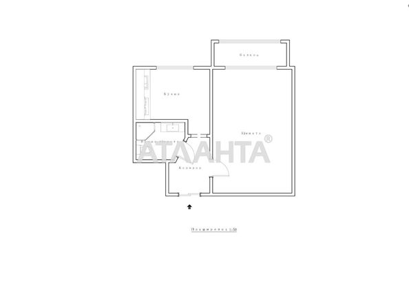 1-кімнатна квартира за адресою Фонтанська дор. (площа 30 м²) - Atlanta.ua - фото 13