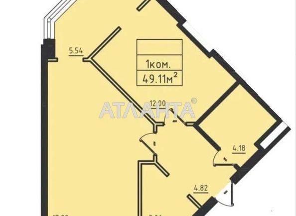 1-комнатная квартира по адресу ул. Дача Ковалевского (площадь 51 м²) - Atlanta.ua - фото 2