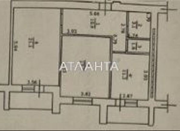 2-комнатная квартира по адресу Днепропетр. Дор. (площадь 73,9 м²) - Atlanta.ua - фото 14