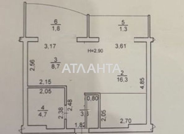 1-room apartment apartment by the address st. Pedagogicheskaya (area 38,7 m²) - Atlanta.ua - photo 8