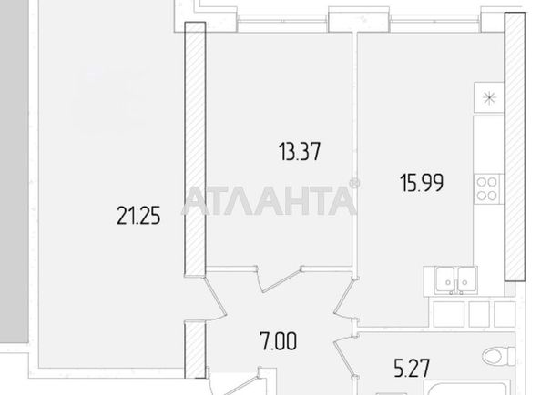 2-rooms apartment apartment by the address st. Krasnova (area 65,5 m²) - Atlanta.ua - photo 23