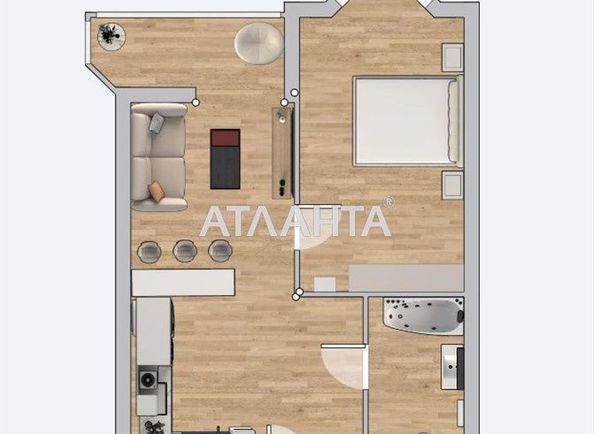 1-кімнатна квартира за адресою вул. Барське шосе (площа 38,9 м²) - Atlanta.ua - фото 2