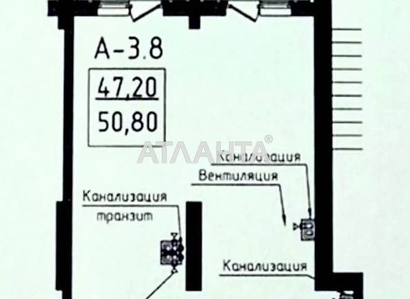 1-room apartment apartment by the address st. Dacha Kovalevskogo Amundsena (area 50,8 m²) - Atlanta.ua - photo 4