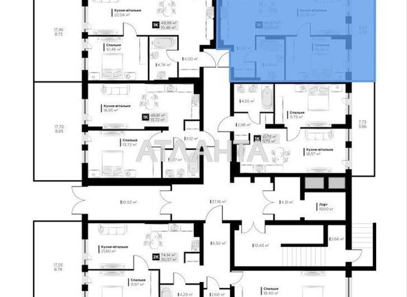 1-room apartment apartment by the address st. Galitskaya (area 45,0 m²) - Atlanta.ua - photo 6