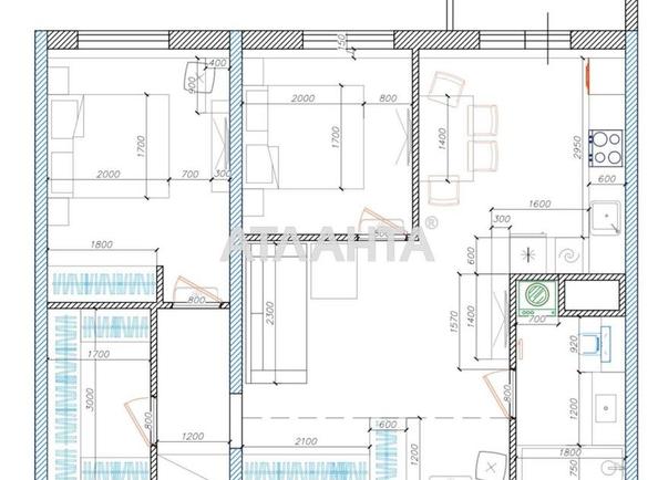2-кімнатна квартира за адресою вул. Перлинна (площа 66 м²) - Atlanta.ua - фото 11