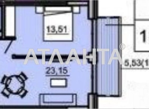 1-комнатная квартира по адресу ул. Авдеева-черноморского (площадь 46,4 м²) - Atlanta.ua - фото 8