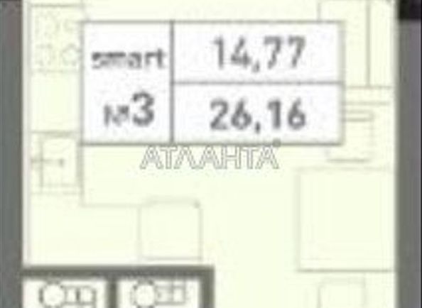 1-room apartment apartment by the address st. Vilyamsa ak (area 26,2 m²) - Atlanta.ua - photo 9