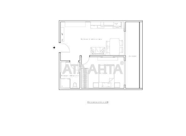 1-комнатная квартира по адресу ул. Орлика Пилипа (площадь 36,1 м²) - Atlanta.ua - фото 16